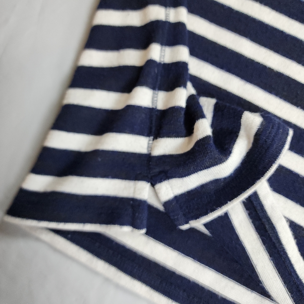 rag & bone Navy White Soft Boxy Nautical Striped Sleeveless Size XS - Picture 6 of 12